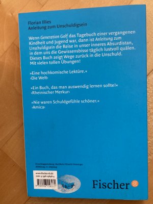 gebrauchtes Buch – Florian Illies – Anleitung zum Unschuldigsein