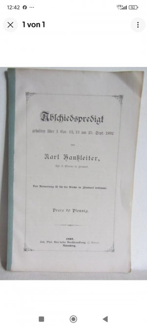 Abschiedspredigt