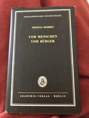 Vom Menschen. Vom Bürger. Philosophische Studientexte