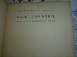 antiquarisches Buch – Nacht und Nebel - Ein Sachsenhausen Buch ( KZ Sachsenhausen )