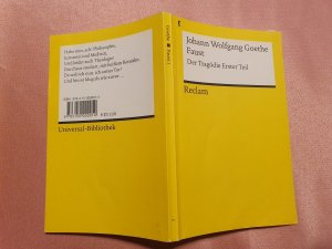 gebrauchtes Buch – Goethe, Johann Wolfgang – T. 1., Der Tragödie 1. Teil