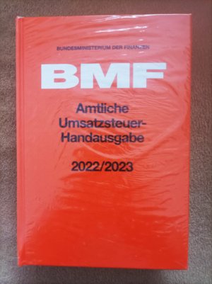 gebrauchtes Buch – Bundesministerium der Finanzen – Amtliche Umsatzsteuer-Handausgabe 2022/2023 NEU!!! Original verpackt!!!!!!