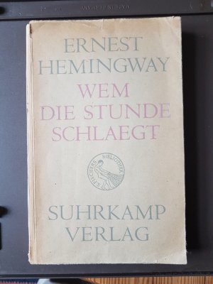 antiquarisches Buch – Ernest Hemmingway – Wem die Stunde schlägt