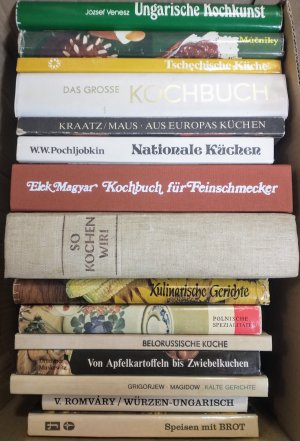 15 Kochbücher osteuropäische Küche, Rezepte aus Osteuropa, 15 DDR Fachbücher übers Kochen