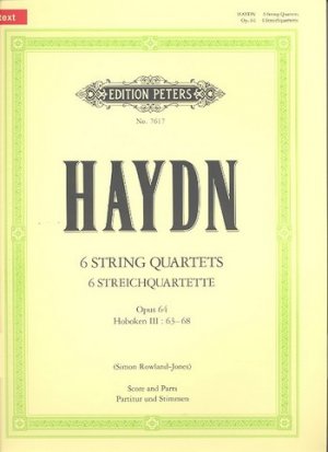 6 string quartets - opus 64 ; Hoboken III:63 - 68