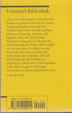 gebrauchtes Buch – Kleist, Heinrich von – Der zerbrochne Krug - Ein Lustspiel.