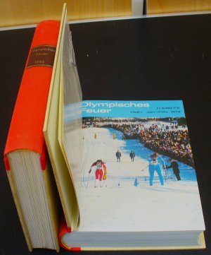 Olympisches Feuer - Zeitschrift der Olympischen Gesellschaft - Jahrgänge 1979 und 1980 komplett, im Halbleinen-Einband gebunden - Ausgaben 1979: Januar […]