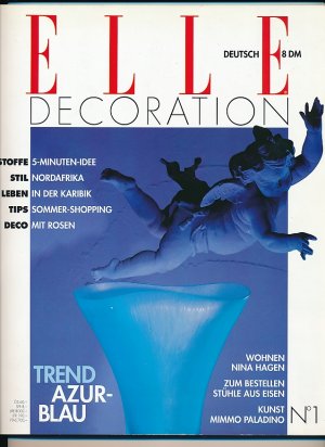 Elle Decoration Nr. 1, Mai 1990