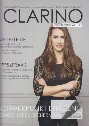 gebrauchtes Buch – DVO Druck und Verlag Obermayer GmbH  – Clarino - bringt mich weiter. Fachmagazin für Blasmusik September 2019. Schwerpunkt Dirigent - Lenker, Leiter, Steuermann