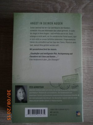 gebrauchtes Buch – Tess Gerritsen – Angst in deinen Augen