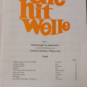 gebrauchtes Buch – Vanberg, Charles; Long – Die Hit-Welle (Hitwelle). Weltschlager für jedermann. Band 1