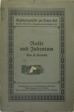 Rasse und Judentum.