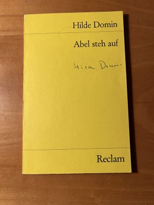 Abel steh auf - Gedichte, Prosa, Theorie. Mit Autograph innen.