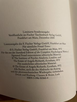 gebrauchtes Buch – Sigmund Freud – Sigmund Freud Studienausgabe-Band 5 Sexualleben