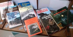 Eisenbahn und Lokomotive Konvolut, 10 Stück