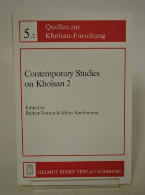 Contemporary Studies on Khoisan 2