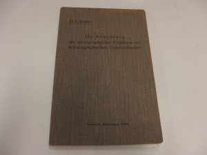 antiquarisches Buch – Prof. H.E – Die Anwendung