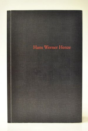 gebrauchtes Buch – Henze, Hans Werner – Ein Werkverzeichnis - 1946-1996