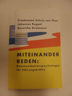 gebrauchtes Buch – Schulz von Thun – Miteinander reden: Kommunikationspsychologie für Führungskräfte (Paket 10 Exemplare!)