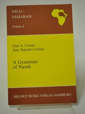 Nilo-Saharan. Volume 4. A Grammar of Nandi