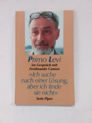 Primo Levi im Gespräch mit Ferdinando Camon