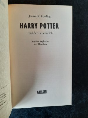 gebrauchtes Buch – J.K. Rowling – Harry Potter und der Feuerkelch