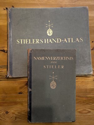 Stielers Hand-Atlas 254 Haupt- und Nebenkarten in Kupferstich Hundertjahr-Ausgabe