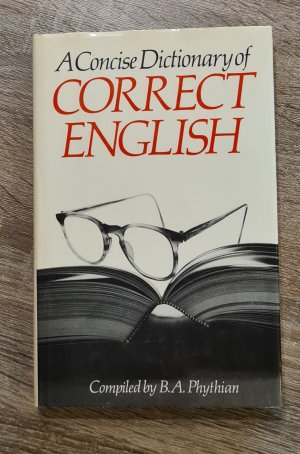 A concise Dictionary of correct English