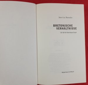 gebrauchtes Buch – Jean- Luc Bannalec – Bretonische Verhältnisse . Ein Fall für Kommissar Dupin