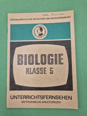 gebrauchtes Buch – Ursula Hartmann – Biologie Klasse 5  Unterrichtsfernsehen