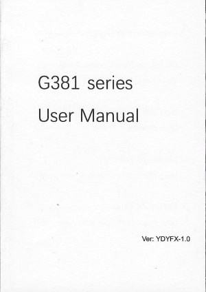 gebrauchtes Buch – Benutzerhandbuch Uleway G381 (Version: YDYFX-1.0)