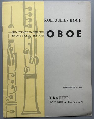 Minutenübungen für Oboe - mit Einführung