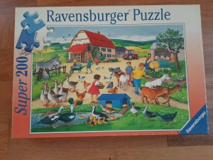 Puzzle 200 Teile -Hof- und Wiesentiere - vollständig