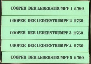 Der Lederstrumpf - Komplettausgabe in 5 Bänden im Originalschuber