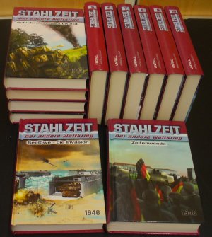 Stahlzeit -Der andere Weltkrieg - 12 Bände, komplett: Schicksalsschlacht Kursk + Die Ostfront brennt + D-Day: Die Invasion + Abwehrschlacht Normandie + Himmlers große Stunde + Raketenkrieg + Abwehrkampf bei Witebsk + Die Bombe + Heavy Water + Der totale Krieg + Seelöwe - die Invasion + Zeitenwende