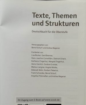 gebrauchtes Buch – Schneider, Frank; Mohr – Texte, Themen und Strukturen