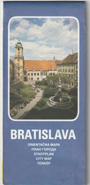 gebrauchtes Buch – Bratislava Stadtplan (mehrsprachig)