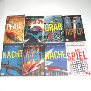 8 Bücher von Richard Laymon: (Die Jagd - Nacht - Der Ripper - Das Spiel - Rache - Das Grab - Die Show - Der Pfahl)