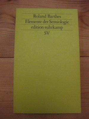 gebrauchtes Buch – Roland Barthes – Elemente der Semiologie