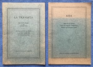 gebrauchtes Buch – Verdi, Guiseppe - Piave – La Traviata & Aida (Textbücher)