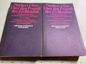 Über den Prozeß der Zivilisation. Soziogenetische und psychogenetische Untersuchungen. 2 Bände. Band 1. Wandlungen des Verhaltens in den weltlichen Oberschichten […]