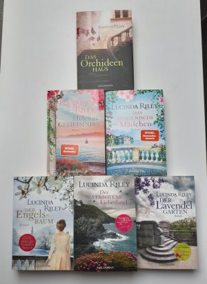 6 X Lucinda Riley - Das Orchideenhaus + Der Lavendelgarten + Helenas Geheimnis + Das italienische Mädchen + Der Engelsbaum + Der verbotene Liebesbrief