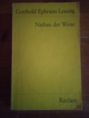 gebrauchtes Buch – Lessing, Gotthold Ephraim – Nathan der Weise - ein dramat. Gedicht in 5 Aufzügen