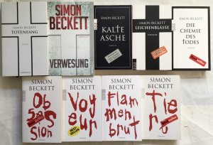 Sammlung Konvolut BücherPaket Verwesung Totenfang Tiere Kalte Asche Die Chemie des Todes Voyeur Obsession Flammenbrut Leichenblässe Sammlung Konvolut