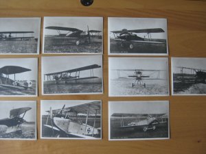 Erfolgreiche Aviatic - Flugzeuge, 10 historische Postkarten - ungelaufen