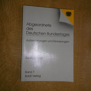 Abgeordnete des Deutschen Bundestages, Aufzeichnungen und Erinnerungen