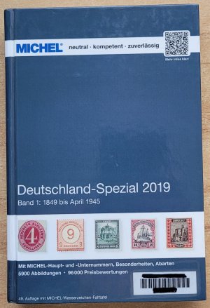 gebrauchtes Buch – MICHEL – MICHEL Deutschland-Spezial 2019 - Band 1 - 1849 bis April 1945