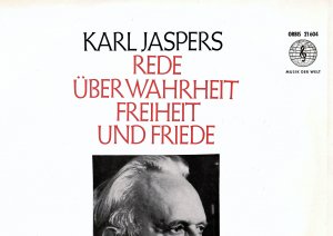 gebrauchtes Hörbuch – Karl Jaspers – Rede über Wahrheit, Freiheit und Friede — [ LP ]