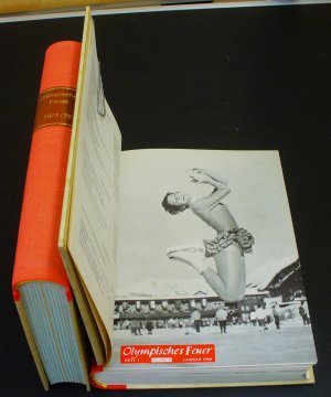 Olympisches Feuer - Zeitschrift der Olympischen Gesellschaft - Jahrgang 1960, 12 Ausgaben, komplett, im Halbleinen-Einband gebunden - Ausgaben: 1.-1960 […]