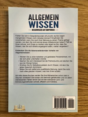 gebrauchtes Buch – Johannes Lichtenstein – ALLGEMEINWISSEN - Besserwisser auf Knopfdruck: Wie Sie Ihre Allgemeinbildung mit einfachen Lerntechniken in kürzester Zeit auf ein neues Level heben und vor Intelligenz und Selbstbewusstsein strotzen